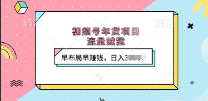 视频号年货项目，流量贼猛，早布局早挣钱，日入上k【揭秘】-网赚邦---一站式项目拆解教学