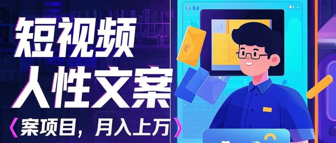 利用AI自动制作短视频人性文案项目：揭秘月入上万的精准流量变现秘籍-网赚邦---一站式项目拆解教学